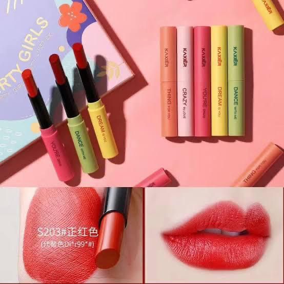 KAXIER Party Girls 5 pcs Lipstick Lip balm set