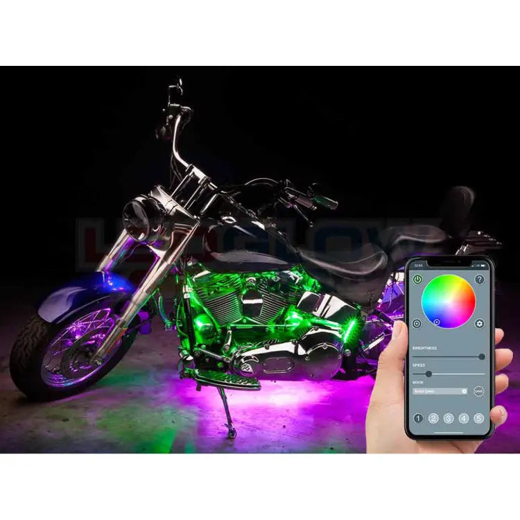 Car Motorcycle Interior Floor Decorative Atmosphere Remote Control Light Decor Lamp